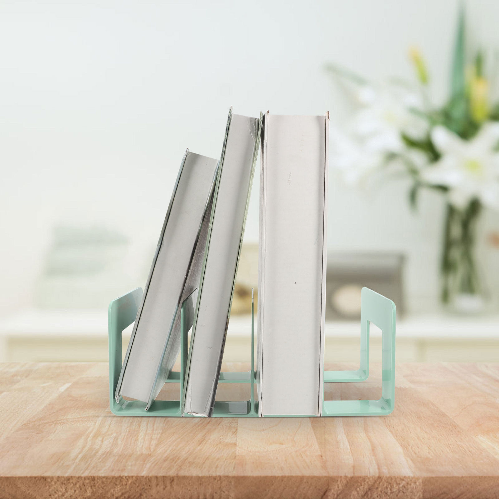 Magazine Holder Rack - ที่จัดหนังสือบนโต๊ะ ชั้นวางนิตยสารและแฟ้ม ชั้นวางหนังสือความจุสูง ที่คั่นหนังสือสำหรับหนังสือหนัก ที่เก็บแฟ้ม