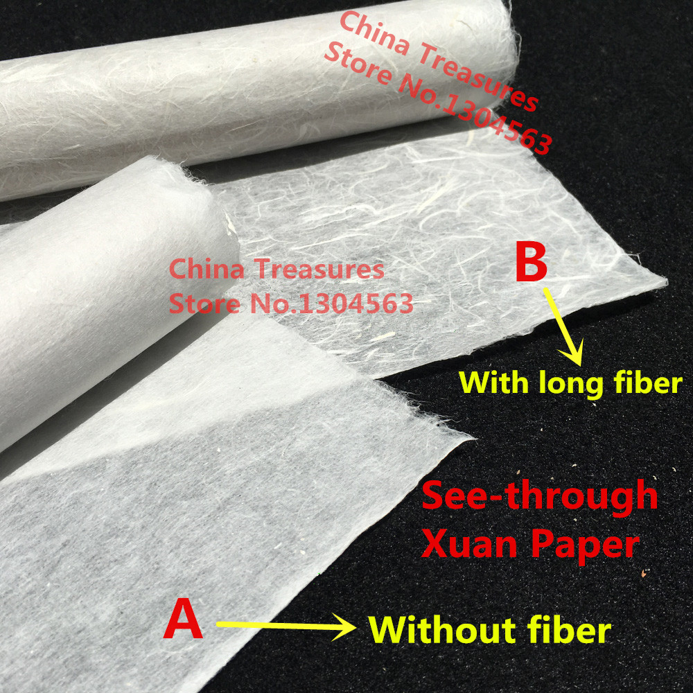 Ink Blotter Paper - 10แผ่นดูผ่านจีน Qingshui ตัวอักษรกระดาษข้าวกระดาษหม่อนเส้นใยยาว Xuan Zhi โคมไฟกระดาษ