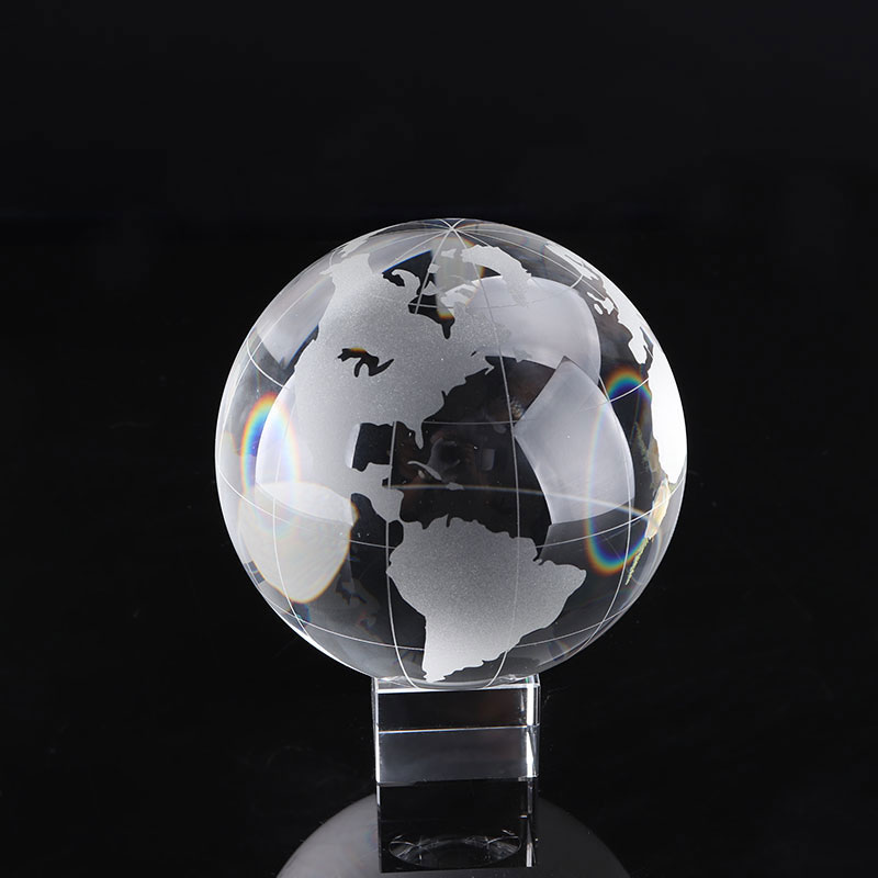 Paper Weight Crystal - คริสตัลบอล Paperweight แก้วฟุตบอลบาสเกตบอล Earth Galaxy Miniatures