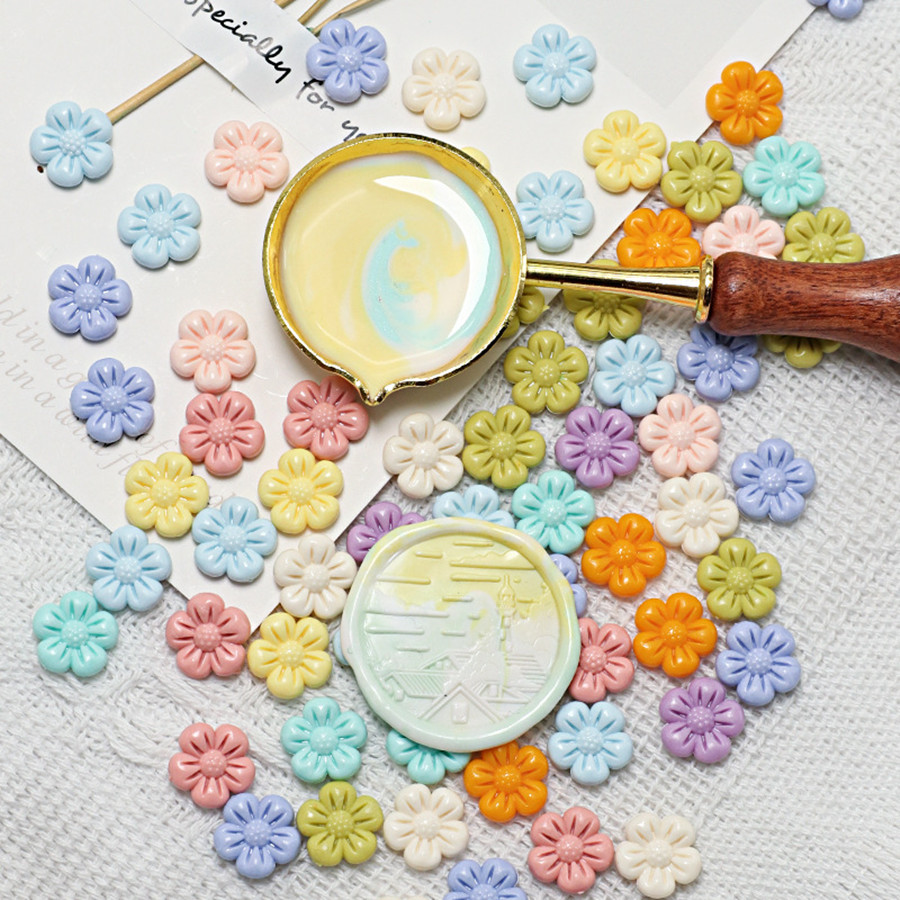 150 ชิ้น/ถุงดอกไม้รูปขี้ผึ้งปิ - Wax Seal Stamp Set บทวิจารณ์และราคา