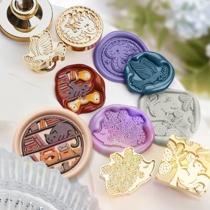 สัตว์พฤกษศาสตร์ WAX Seal แสตมป - Wax Seal Stamp Set บทวิจารณ์และราคา