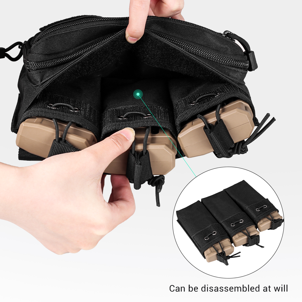 Molle นิตยสาร Pouch Triple Mag - Magazine Holder Rack บทวิจารณ์และราคา