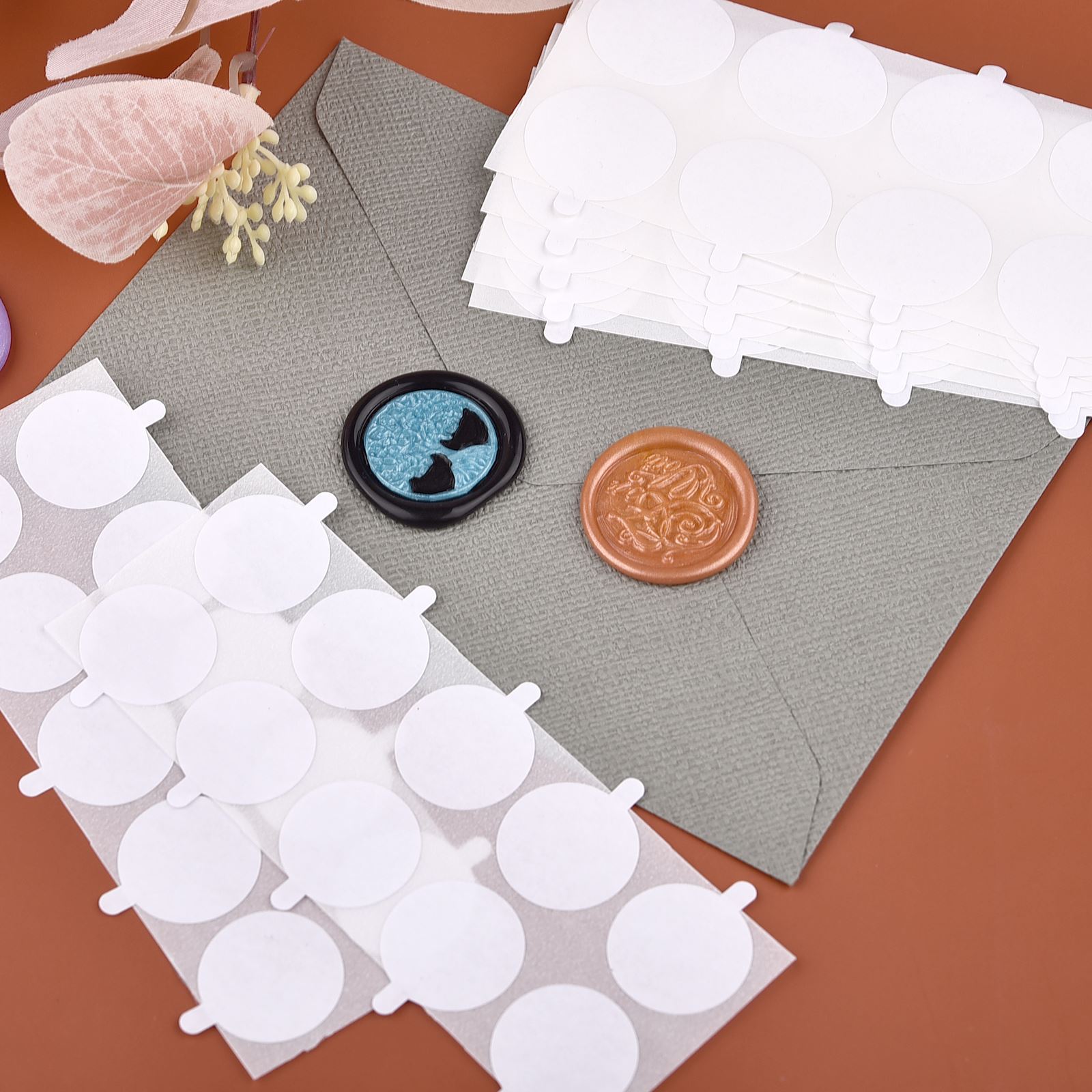 เทปกาวแสตมป์แสตมป์แผ่นสติ๊กเกอ - Wax Seal Stamp Set บทวิจารณ์และราคา